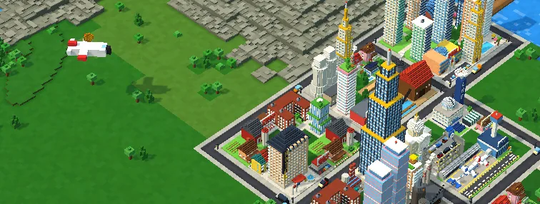 Exa Metropolis on Earth: towers, bridges and a lighthouse by the water